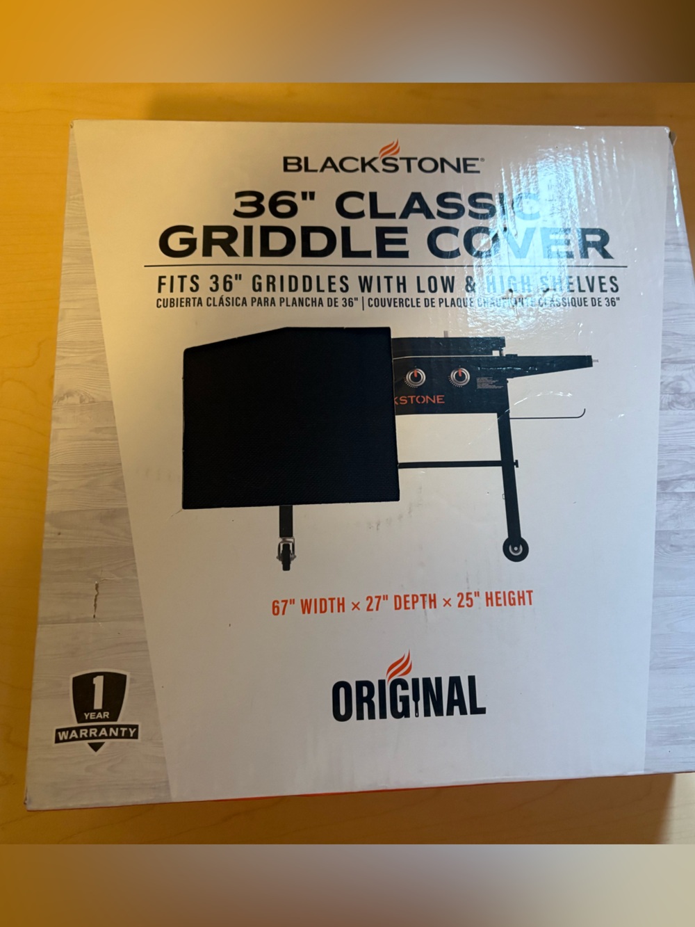 BNIB Blackstone 36" Classic Griddle Cover in Black